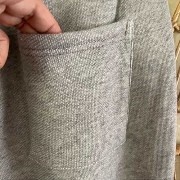 UGG Judie Lounge Pants Wide Leg Heather Gray Logo Waistband Women's Sz L  B12 - Picture 4 of 9